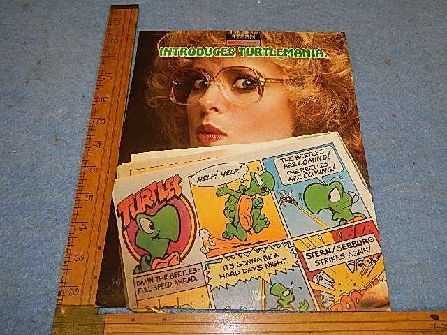 1981 Stern TURTLES Video Arcade Game Advertising Flyer