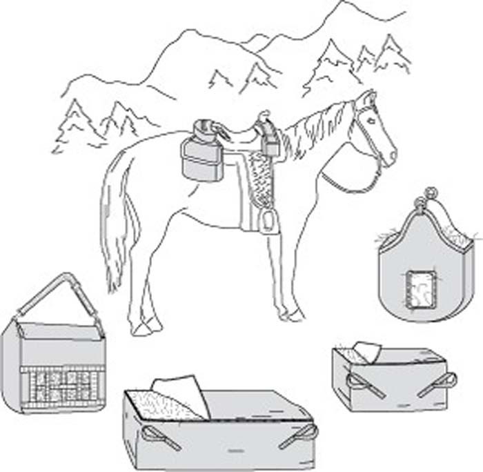 Suitability 7291 Saddle and Hay Bags Equestrian Sewing Pattern (Pattern Only)