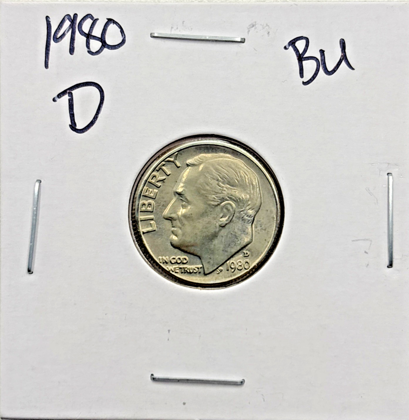1980-D Roosevelt Dime BU (Brilliant Uncirculated) Denver Mint