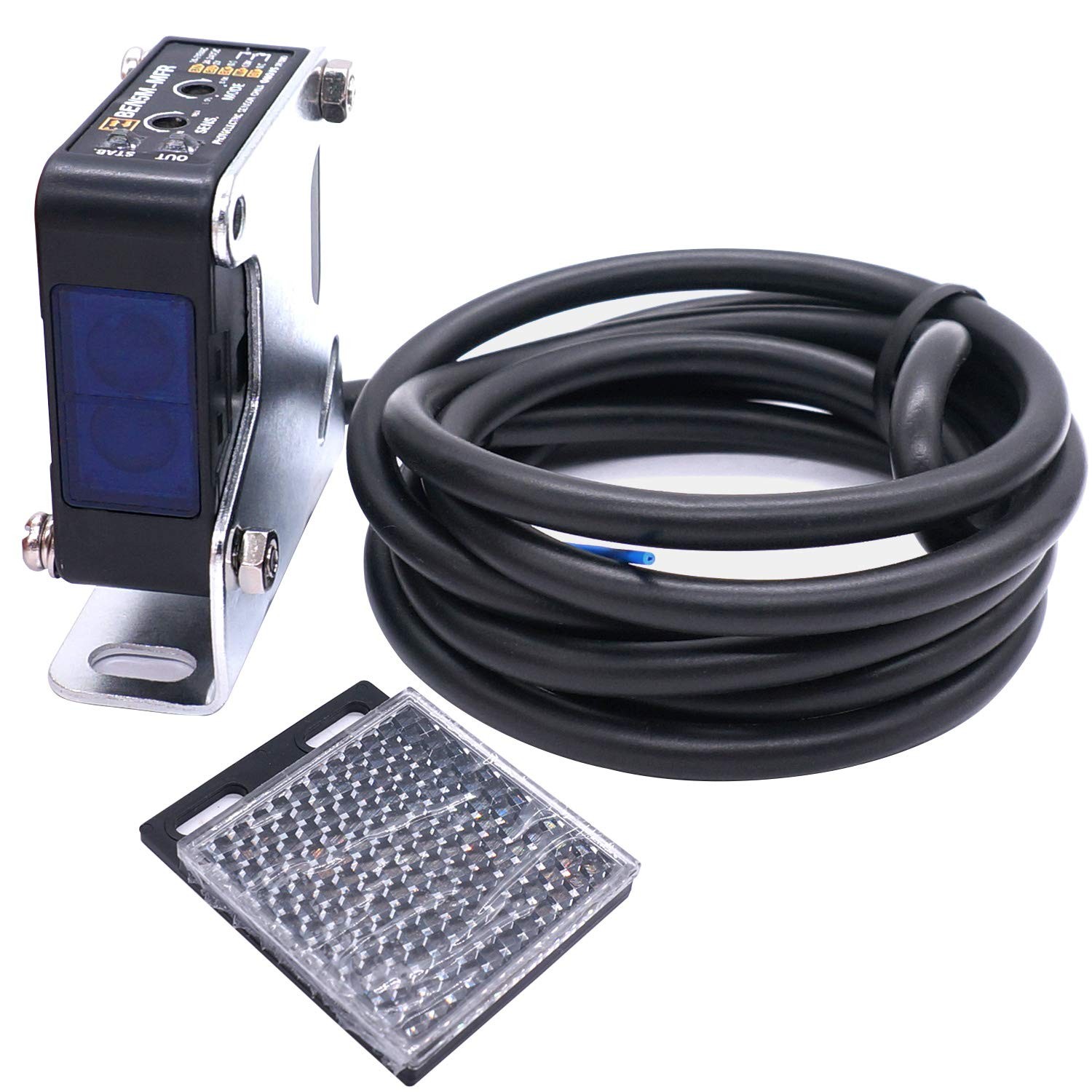 /indoor Wall Mounted Photoelectric Beam Sensor 12240vdc 24240vac Retroreflective