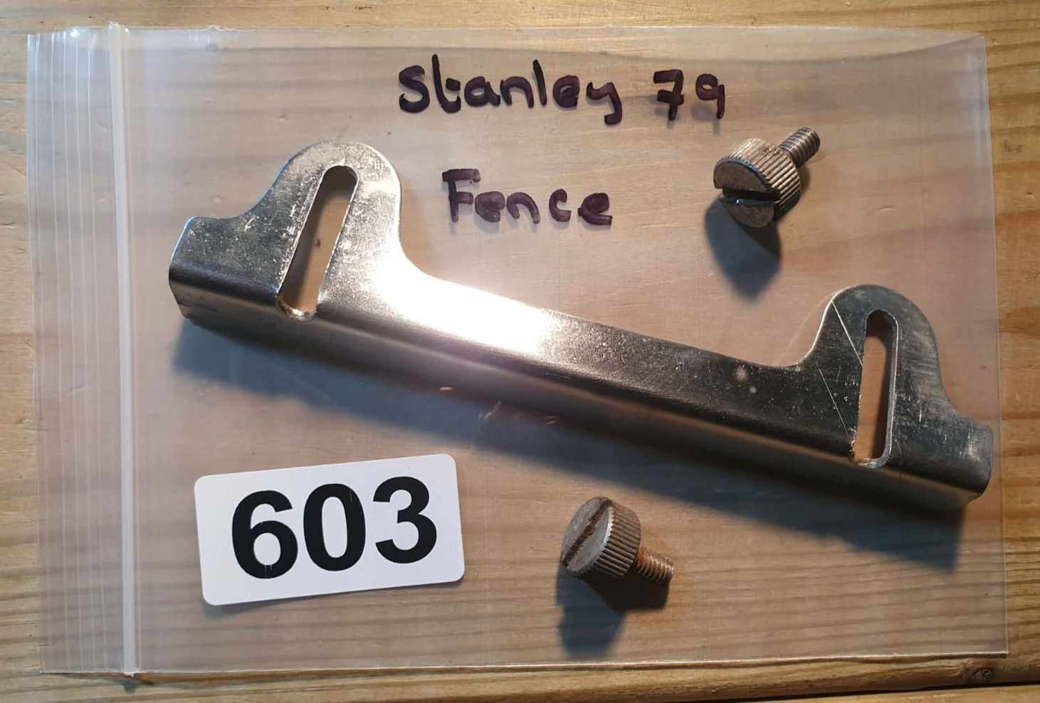 Vintage Stanley No 79 Side Rebate Plane Fence Woodworking Old Tools Carpentry