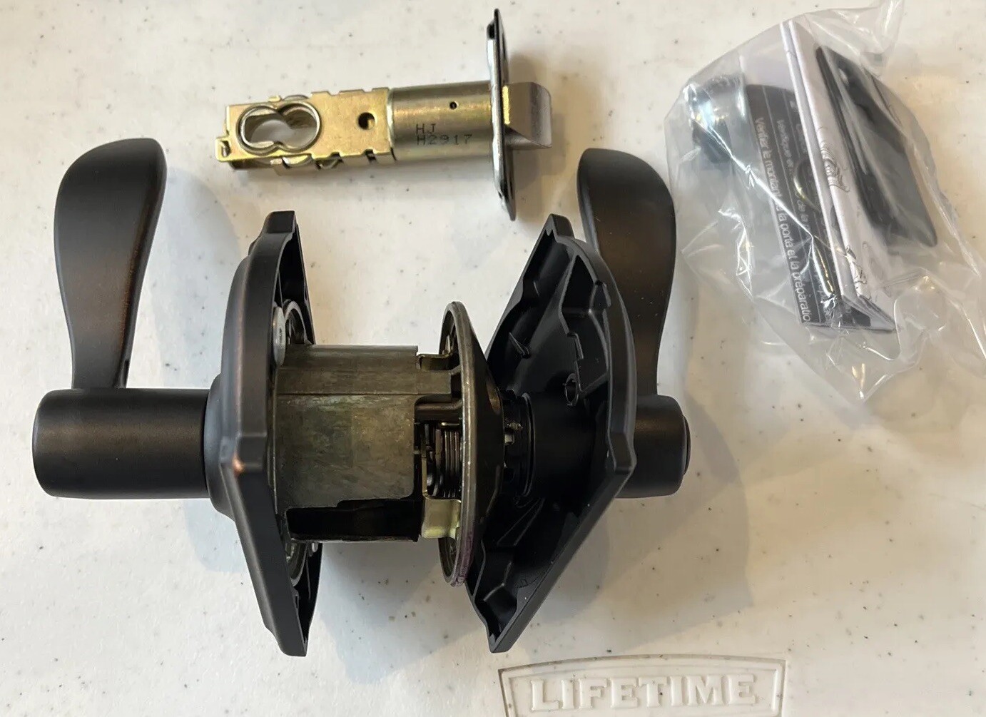 SCHLAGE F40 ACC 716 CAM Privacy lever set Camelot Aged Bronze