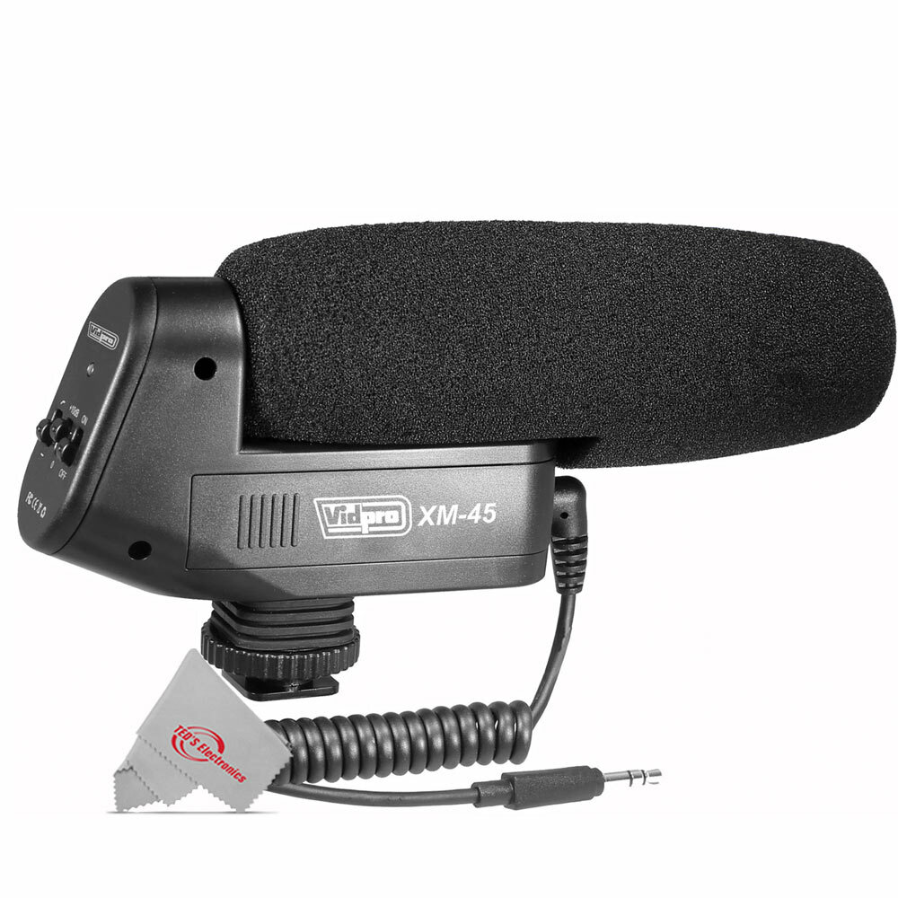 Vidpro Microphone for Sony Alpha A7 III A7S III A7R IV Mirrorless Digital Camera
