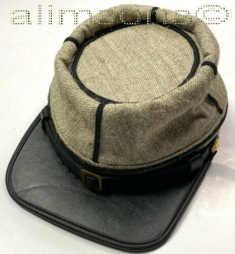 CIVIL WAR CSA CONFEDERATE INFANTRY JEAN WOOL KEPI FORAGE CAP HAT- ALL SIZES!!!