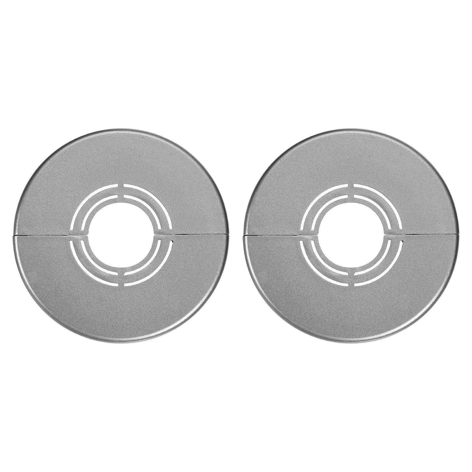 2pcs Wall Split Flange 0.79" Plastic Round Split Flange Pipe Cover, Gray