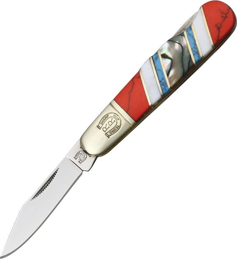 Rough Ryder Stoneworx Barlow Mother Of Pearl Folding Knife - KA34 STONEWORX