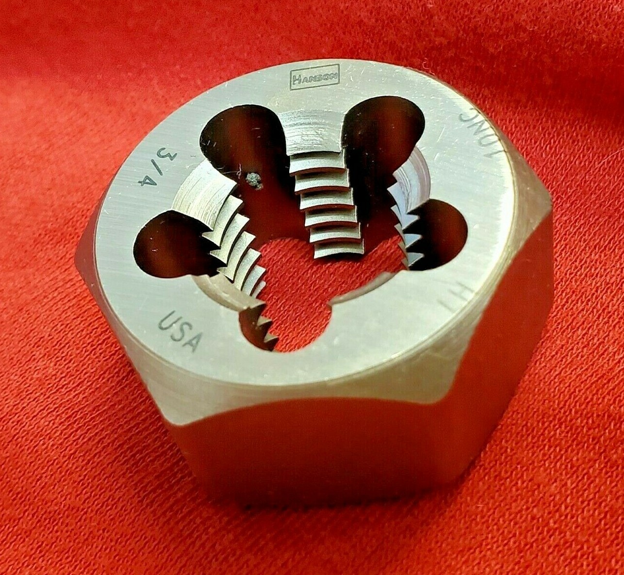 3/4-10 NC x 1-7/16" Hex Die Irwin Hanson 7758 CS LEFT HAND Rethreading