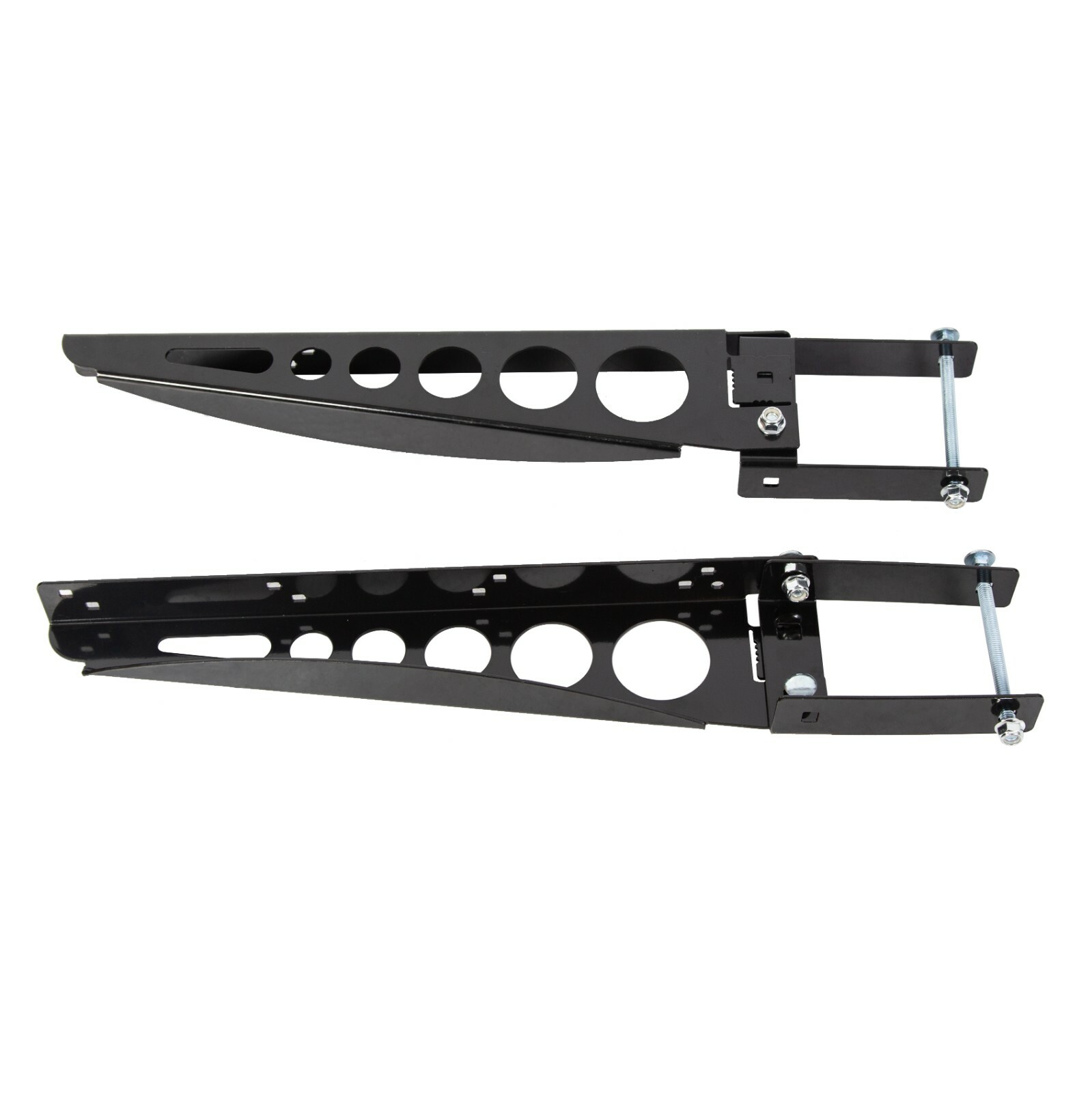 Pair RV 4" Square Rear Bumper Mounting Cargo Carrier Box Support Arms Bracket