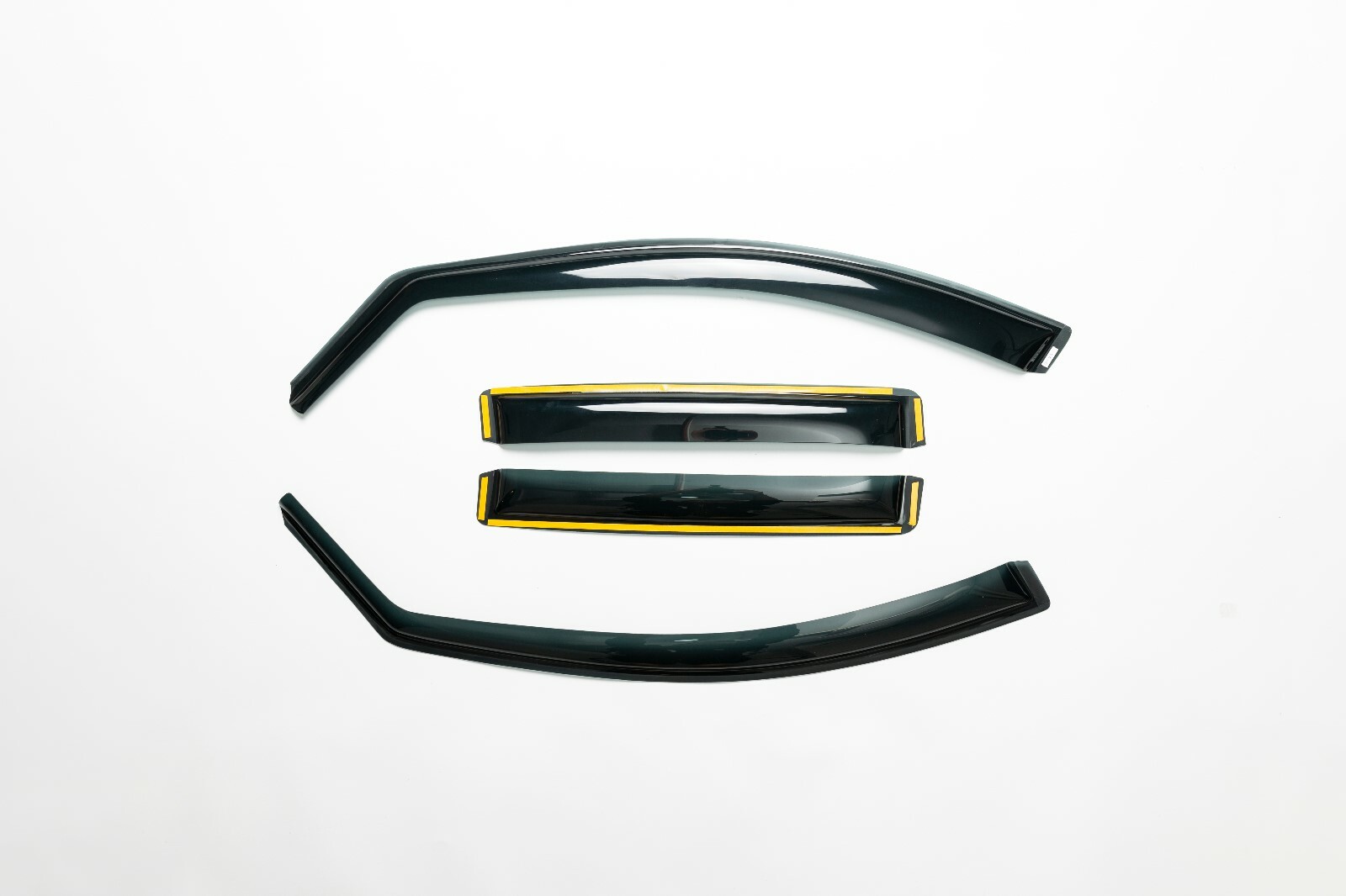 4PCS WIND RAIN TINTED BLACK DEFLECTORS WINDOW SHEILD FOR MERCEDES ML W164 - IE23