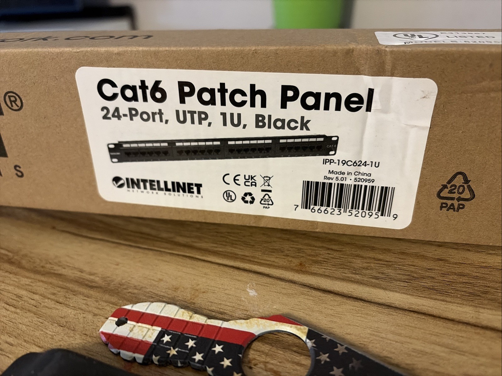 Intellinet24 Port Iu Panel New For Cat 6