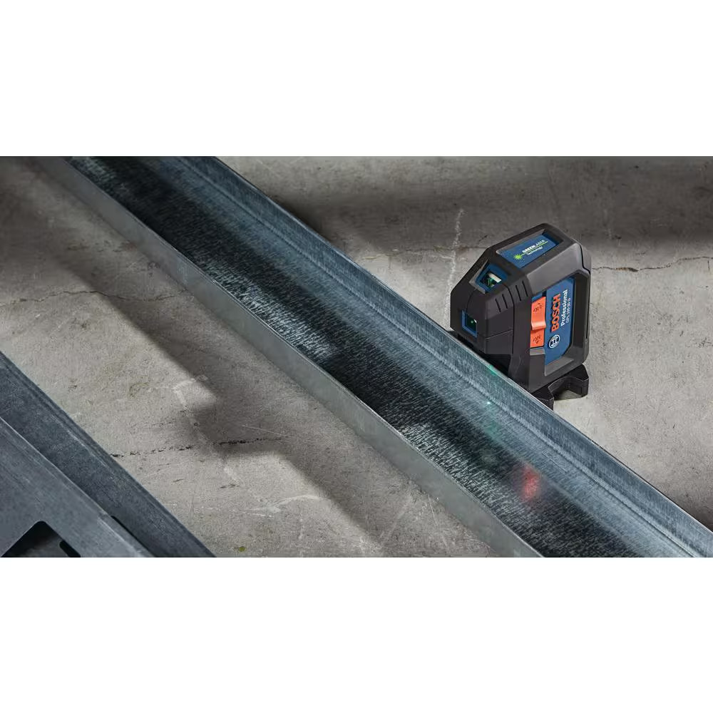 125 Ft. Green 3-Point Self-Leveling Laser with Visimax Technology, Integrated Mu