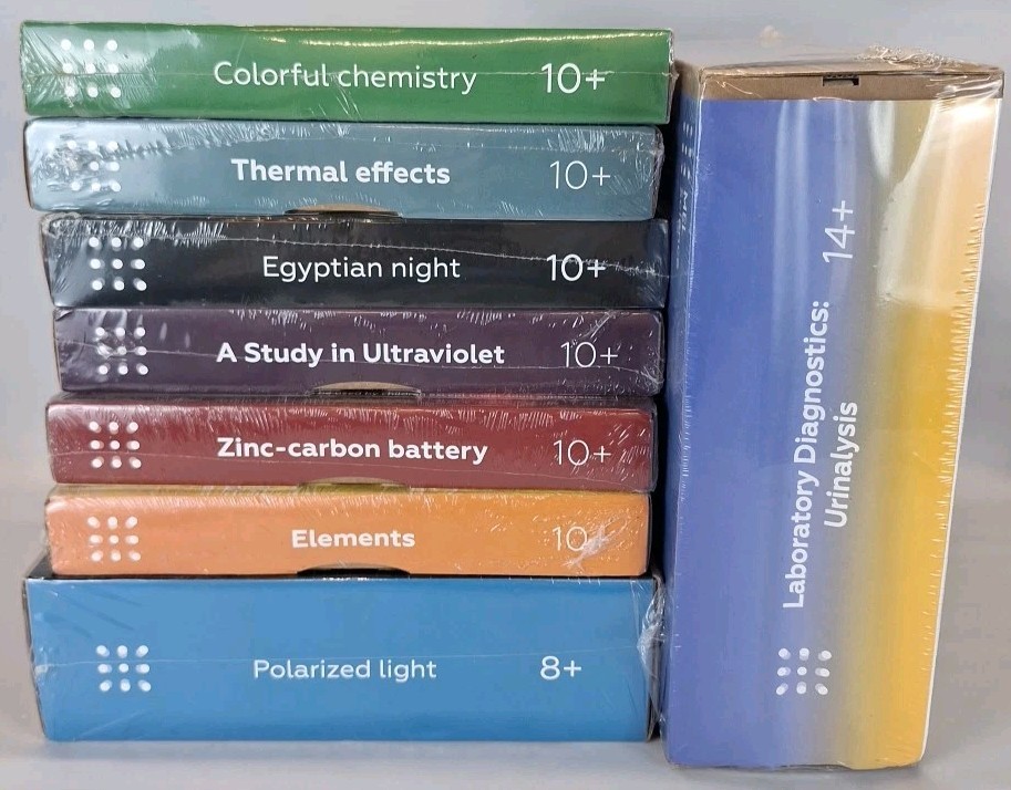 NEW Mel Science Chemistry Lot of 8 Urinalysis UV Polarized Thermal Zinc Battery
