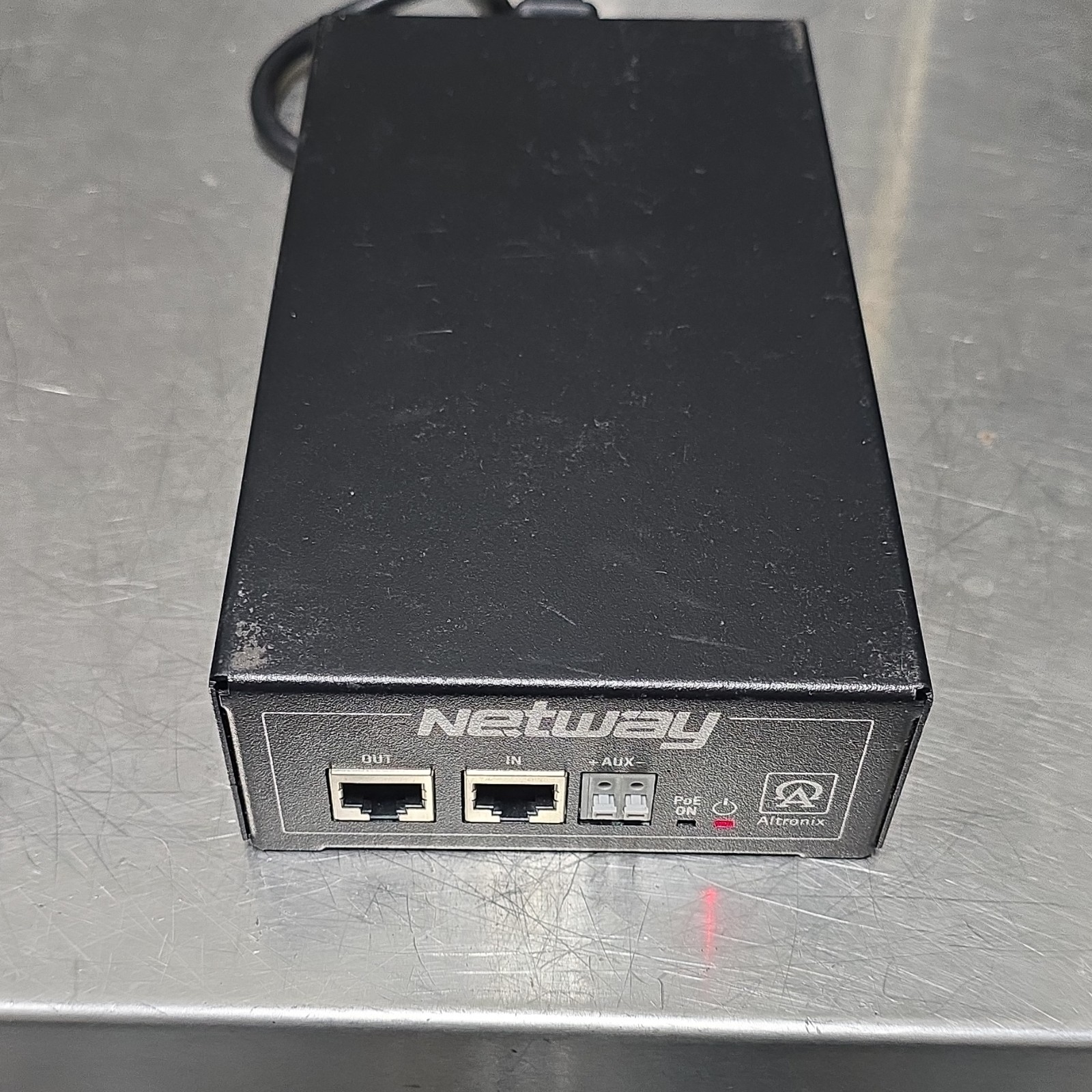 Altronix NetWay1D PoE Injector Black RJ45 Midspan w/ Power Cord