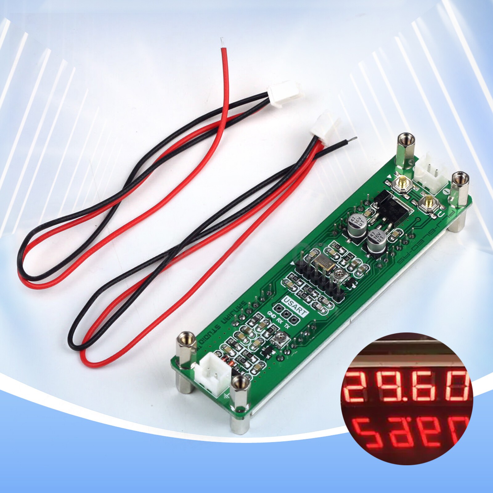 1PC PLJ-8LED-R Red 0.1MHZ - 2.4GHz RF Signal Frequency Counter Cymometer TesteXL
