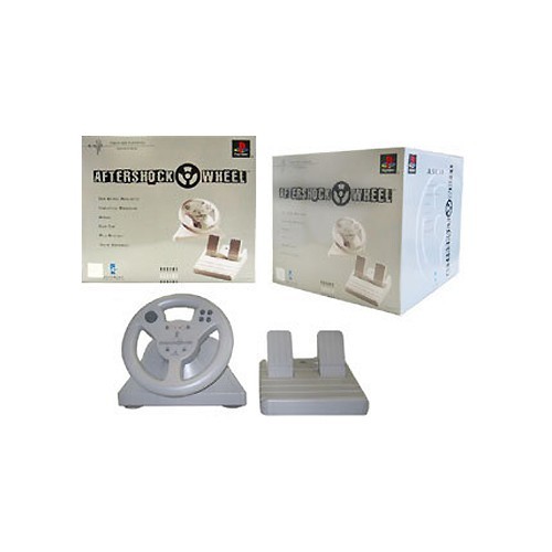 Brand New ASCII: Aftershock Racing Wheel for PS One (Playstation One) *US seller
