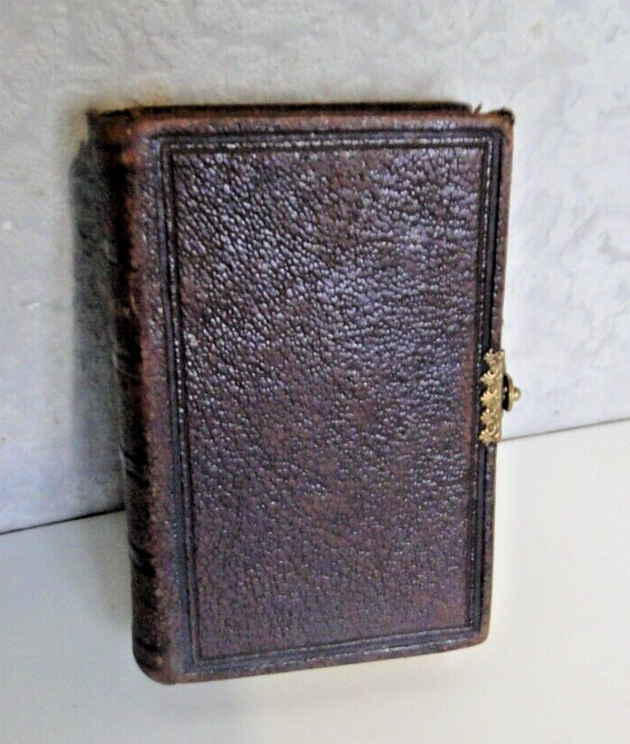 Vintage Missile Roman Missal No. 74 Red Leather Brass Closure Publisher MAME