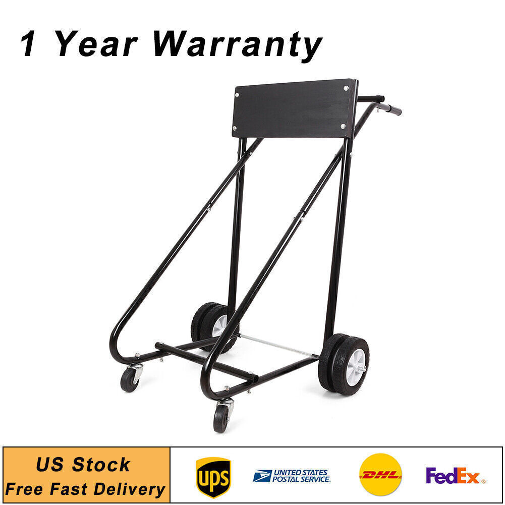 315 Lbs Outboard Boat Stand Carrier Cart Heavy Duty Tool Dolly Storage Motor USA