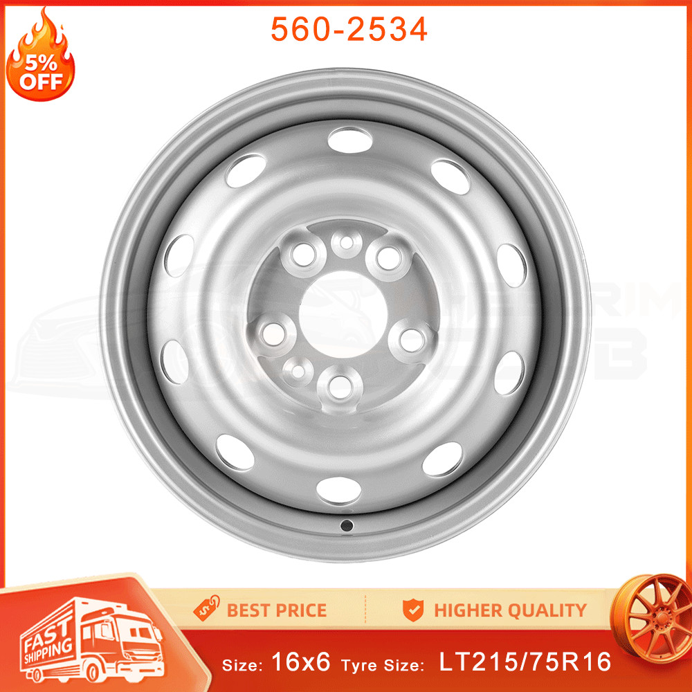 16x6 inch Rim for 2014-2025 Dodge Promaster Van 1500 OEM Replacement Steel Wheel