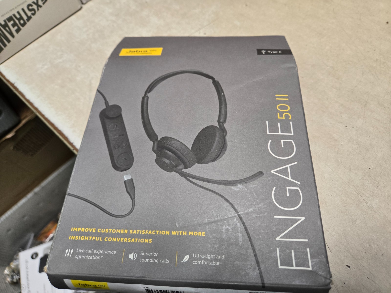 SEALED Jabra Engage 50 II Wired USB-C and USB-A Headset (5099-299-2269)