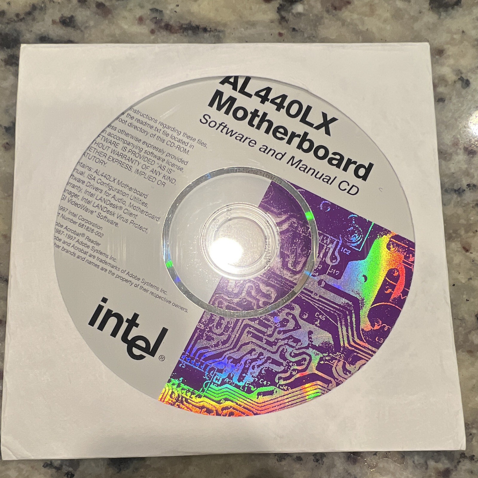 Intel AL440LX Motherboard Driver & Utility Software Manual CD Windows 95/NT