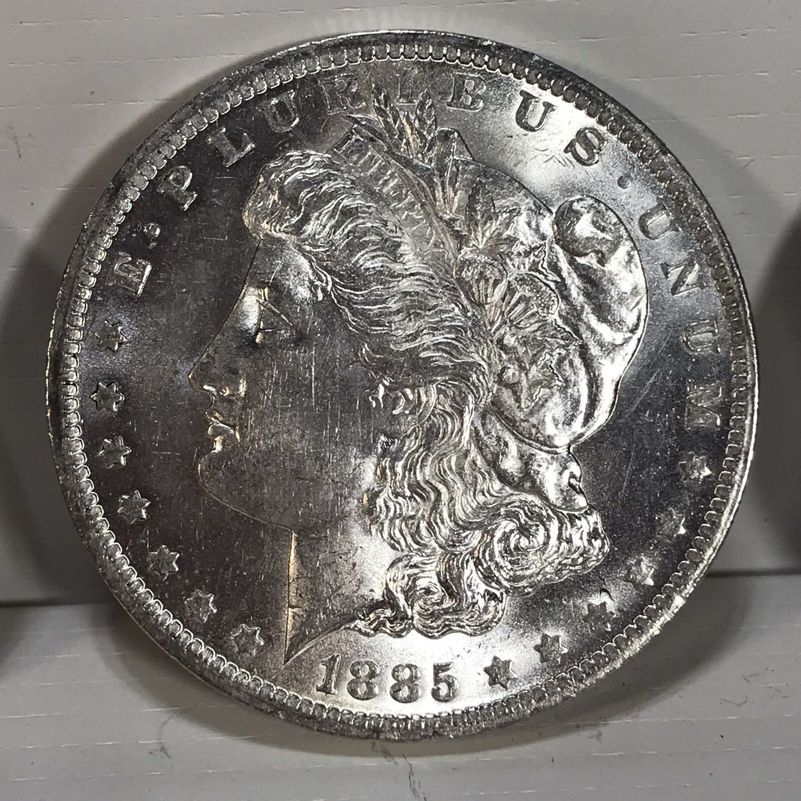 1885-O Better Date Better Grade BU Morgan Silver Dollar Looks Great Free Ship B