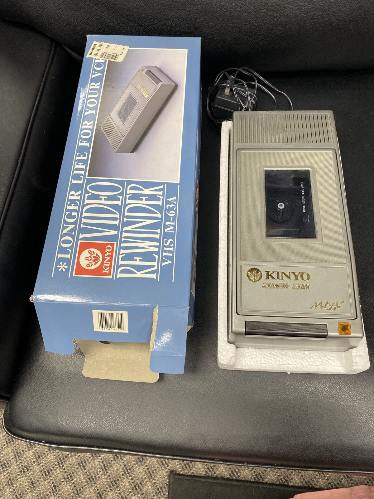 Vintage Kinyo Super Slim Video Rewinder M-63A With Original Box