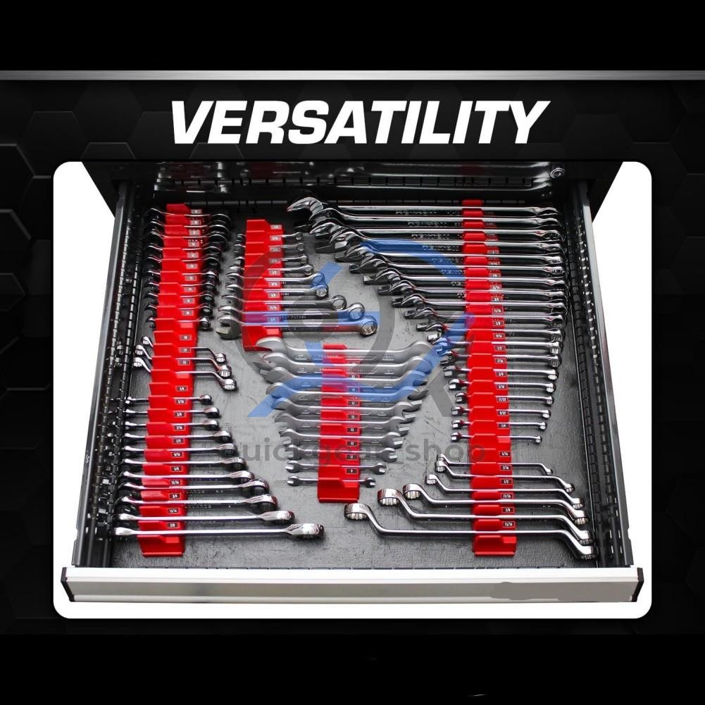 80X Magnetic Modular Wrench Organizer Compact Tool Storage Slots hold Tools SAE