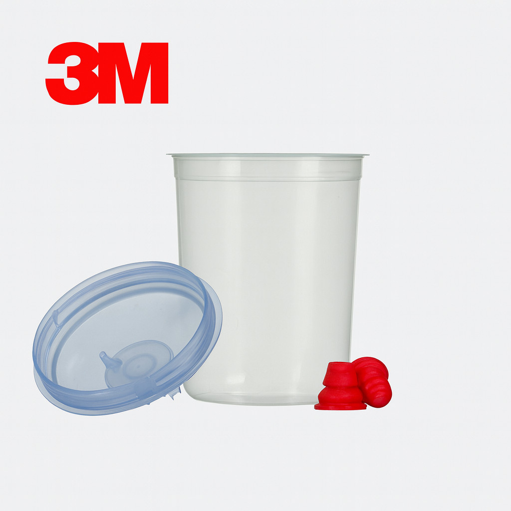 3M 16324 - PPS Lids & Liners Kit, Large Size (28oz), 125 Micron Filter