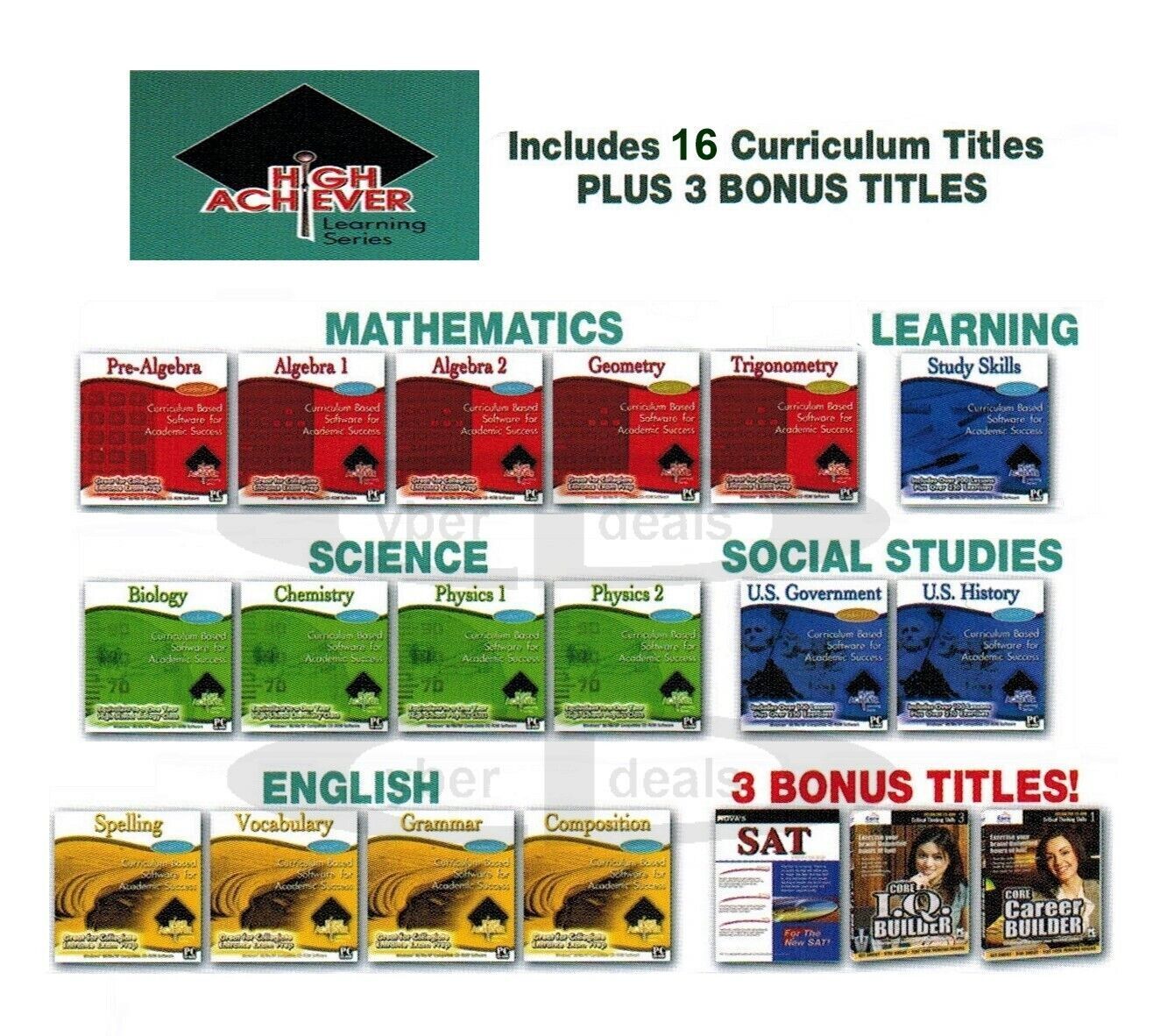 Spelling Vocabulary Language Arts + Addl Core Curriculum Subjects Learning