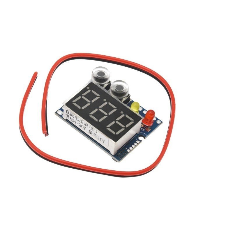 Panel Mount Digital Direct Current Voltmeter 0-10V for Battery Pack
