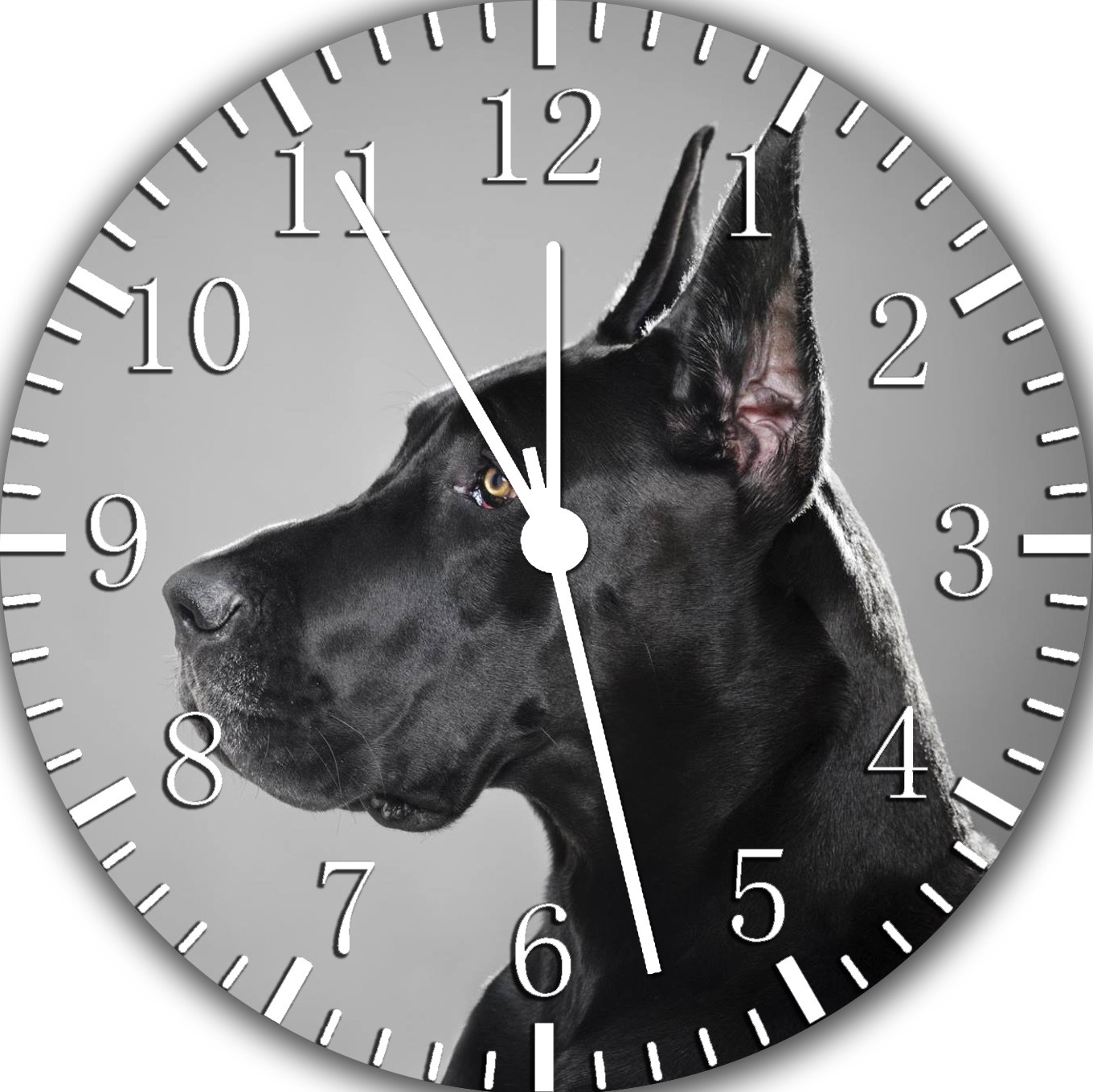 Great Dane Frameless Borderless Wall Clock Nice For Gifts or Decor F90