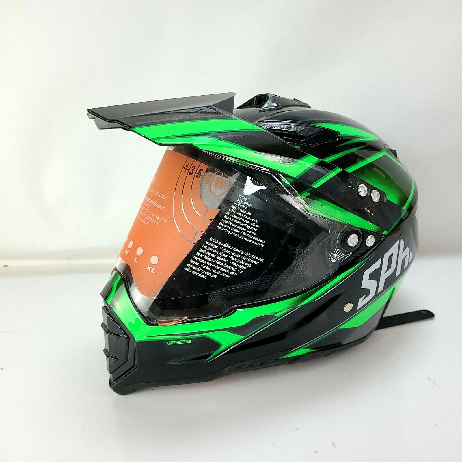 DOT Motorcycle Adult Full Face Helmet Dirt Bike BMX Off Road ATV w/ Face Shield