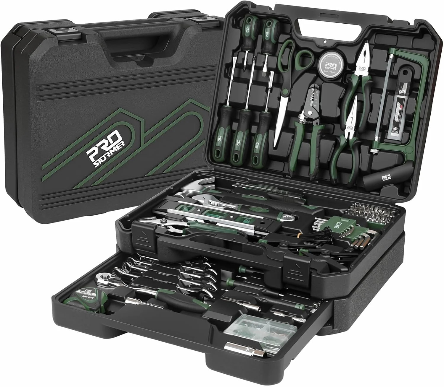 Prostormer 269-Piece Tool Set, Complete Tool Kit for Home, Auto and Mechanics Re