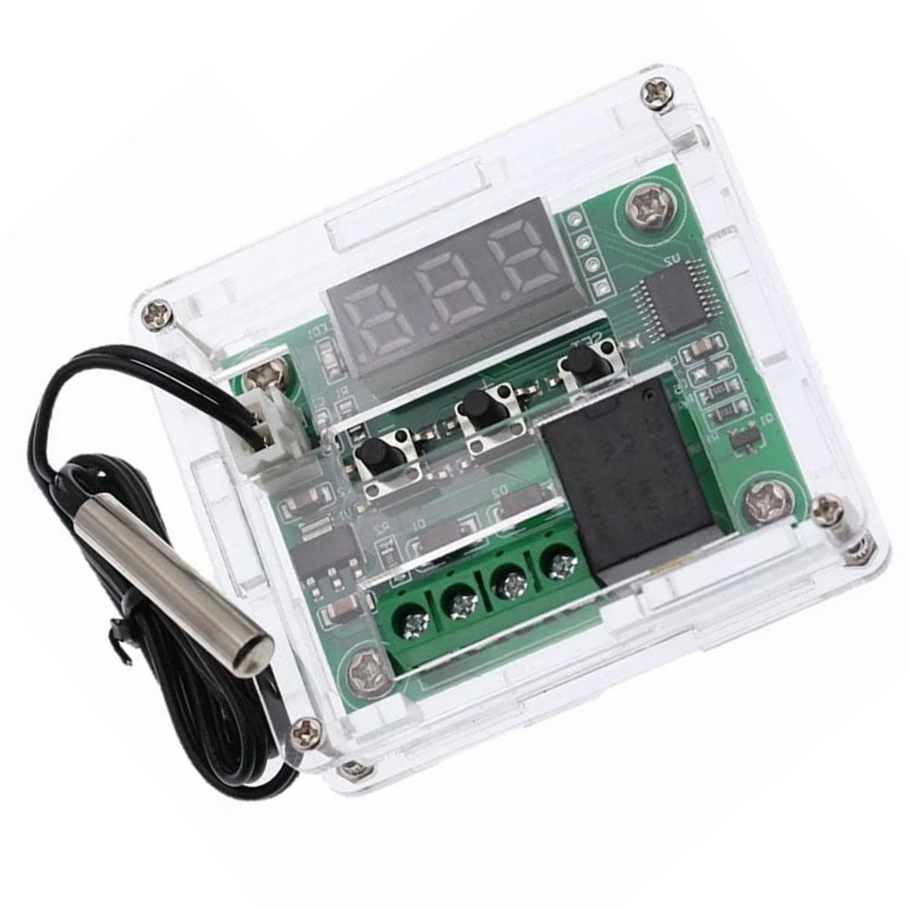 1XDigital Temperature Control Switch Sensor Module 1XAcrylic Clear Box Brand New