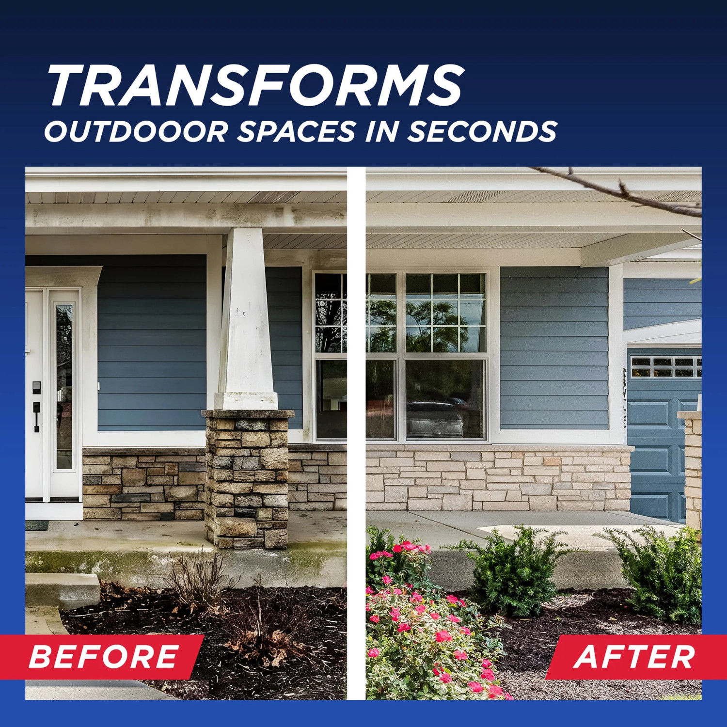 2pk 30 SECONDS 1-gal Mold and Mildew Stain Remover Concentrated Outdoor Cleaner