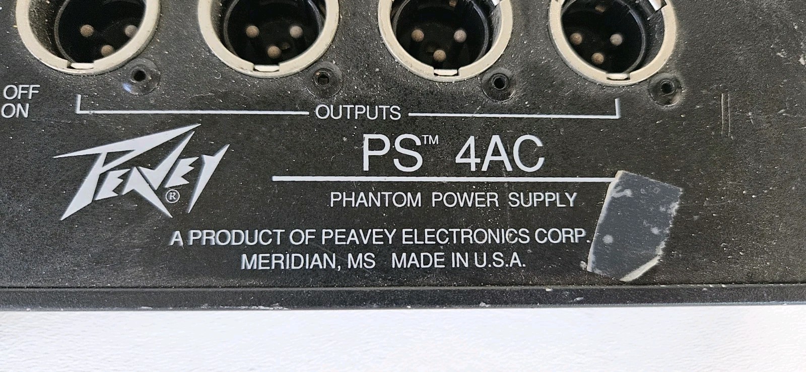 Peavey PS 4AC & PS 2B Phantom Power Supply Lot Untested As Is