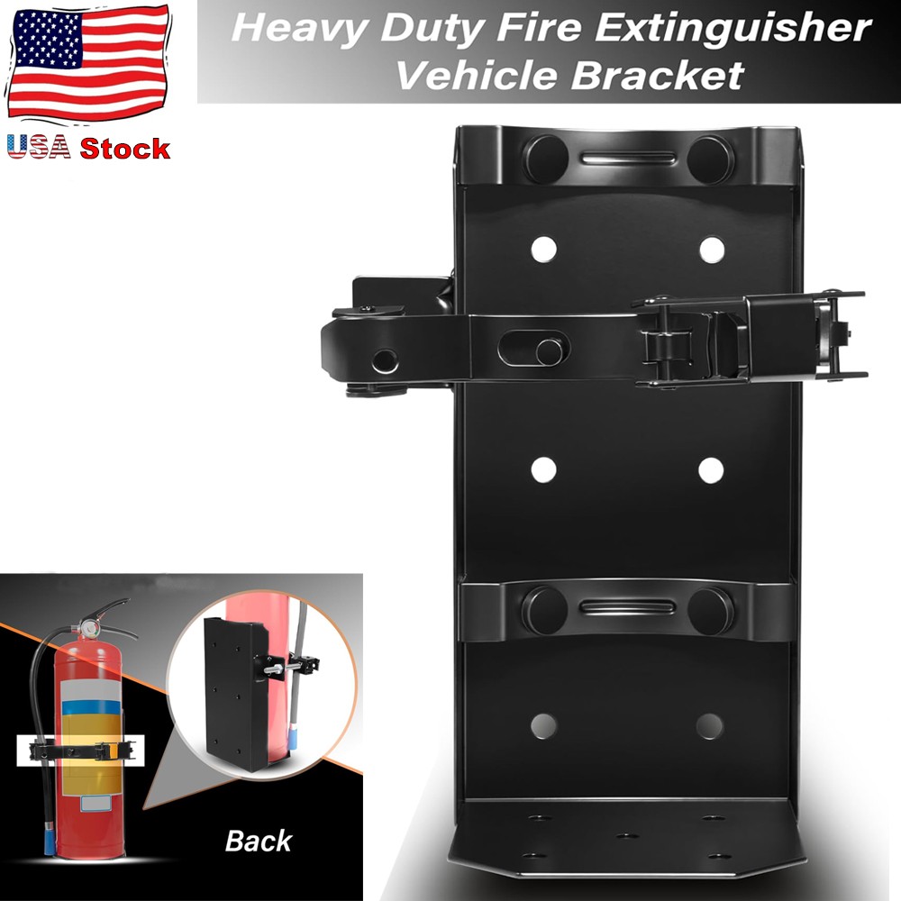 10 lb Dry Heavy Duty Fire Extinguisher Bracket 5.25” dia. Universal 809
