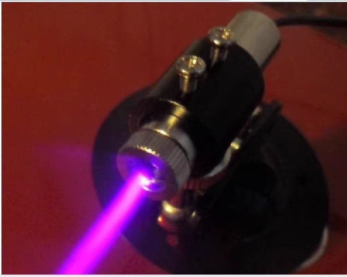 250mw 405nm 3~5V Blue Violet Dot Focusing Laser Module For Engraving Machine