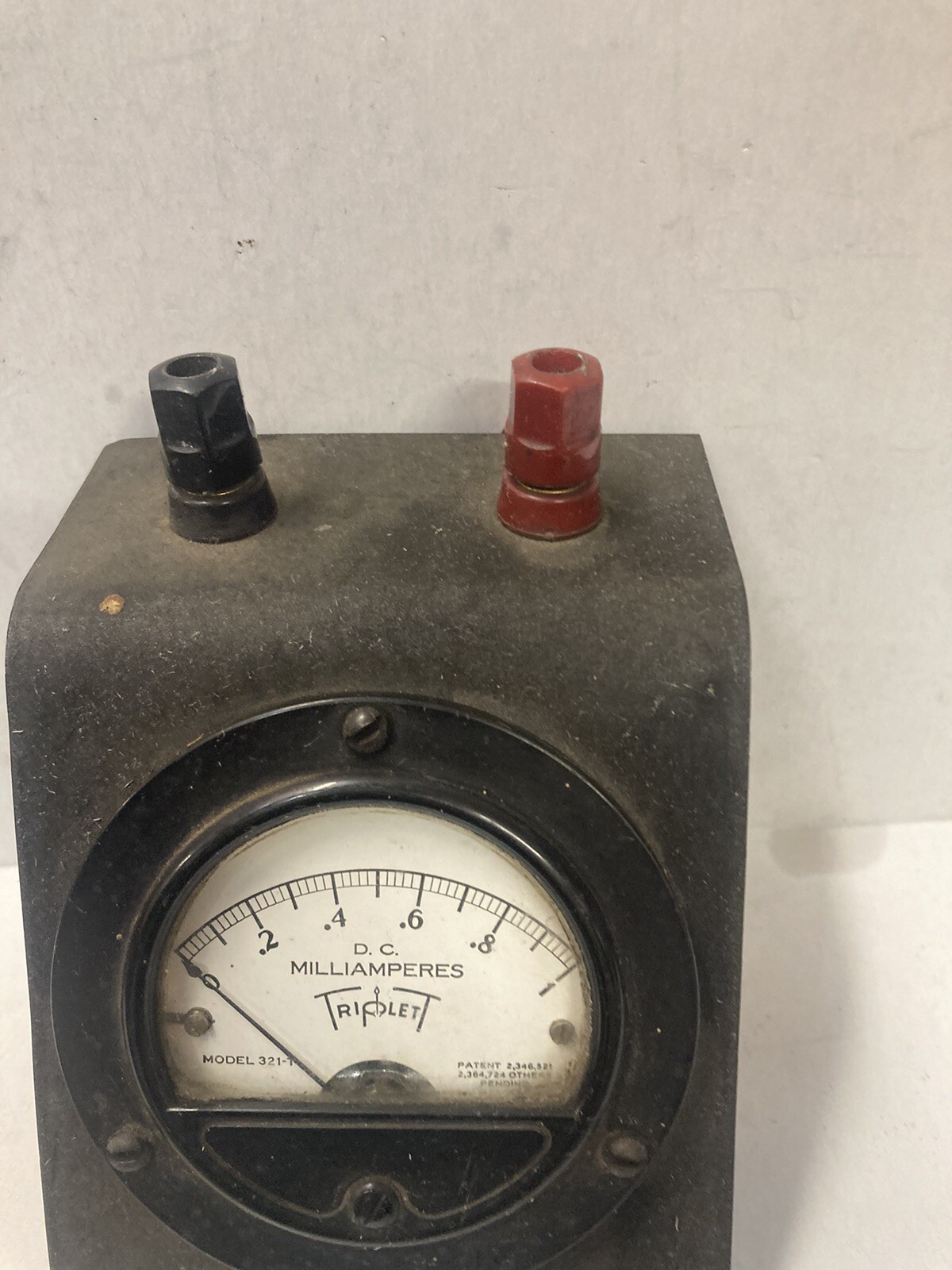 VINTAGE TRIPLETT METER - DESK TOP 0-1 DC MILLIAMPERES MODEL 321-T
