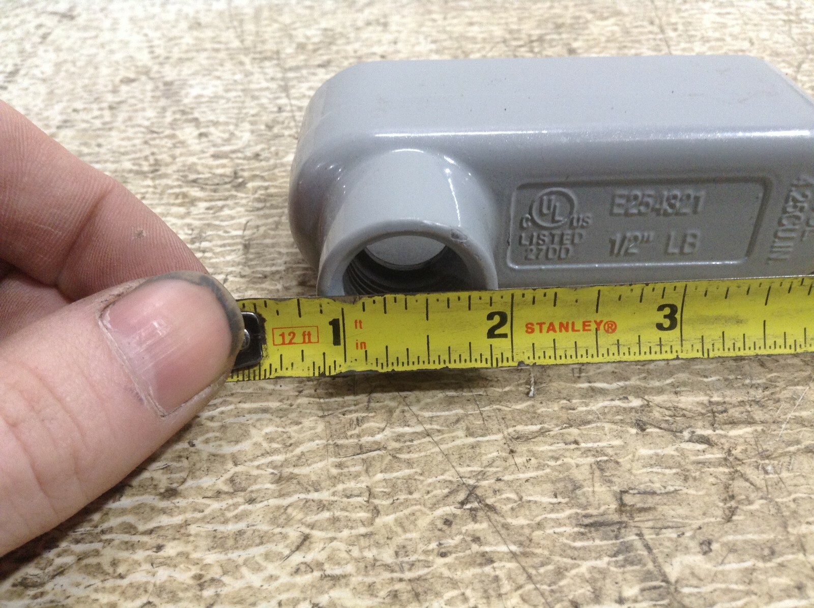 TE E254321 Conduit Body 1/2" 27DD New (OK)