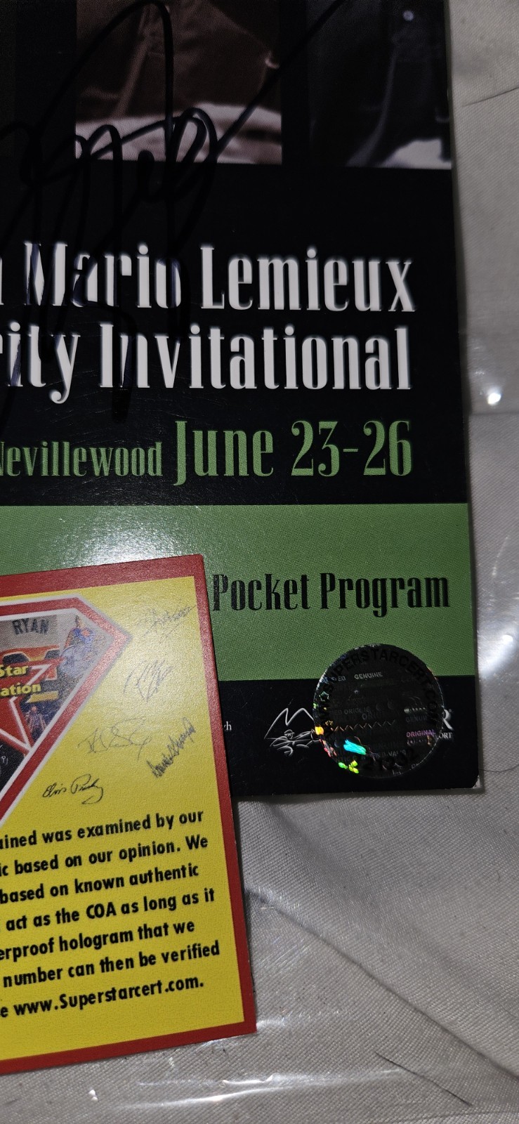 Michael Jordan autographed 2005 Celebrity Golf Tournament Program NBA w/COA