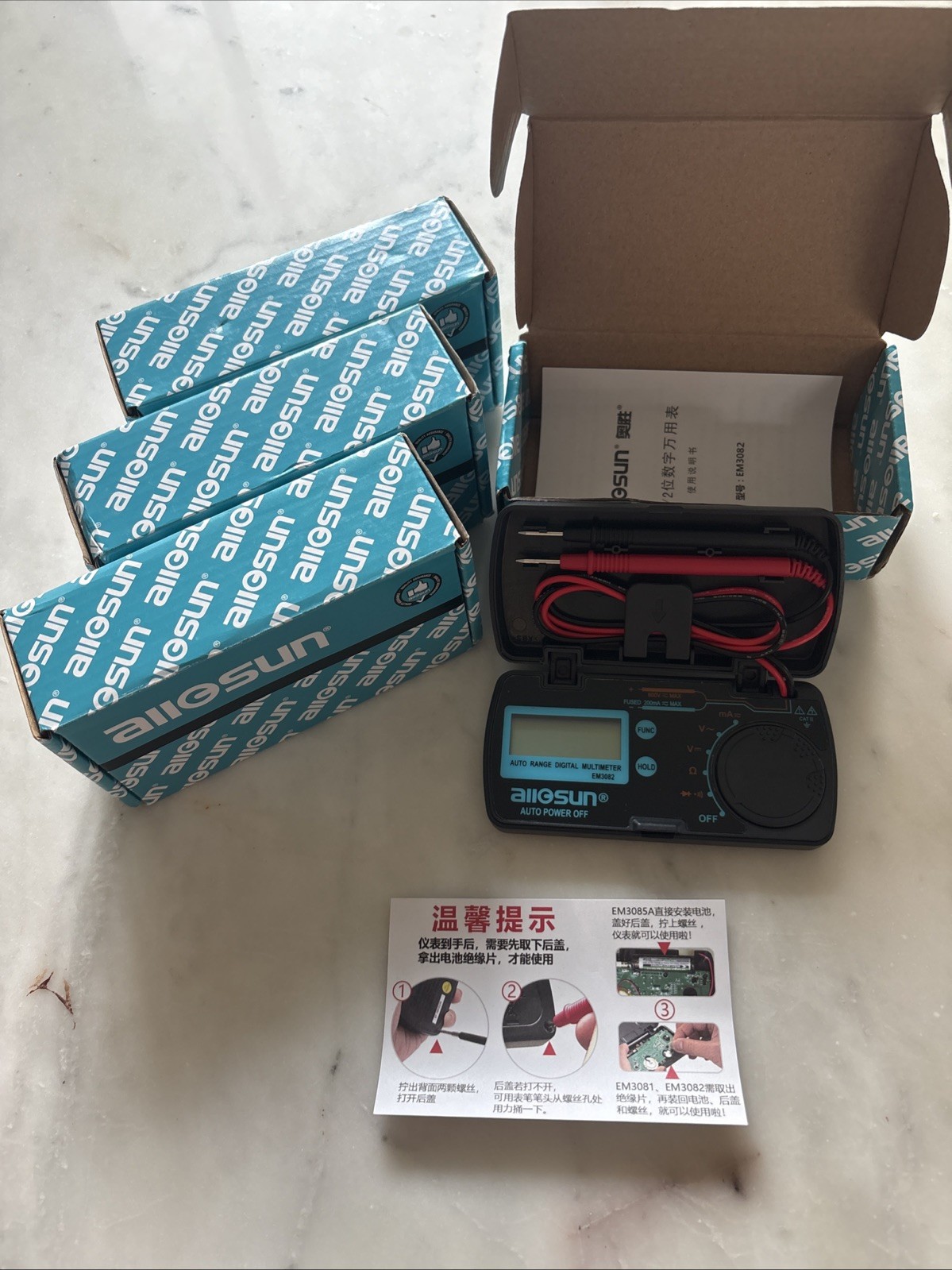 Set Of 4 Units All-Sun EM3082 250V Manual Range...