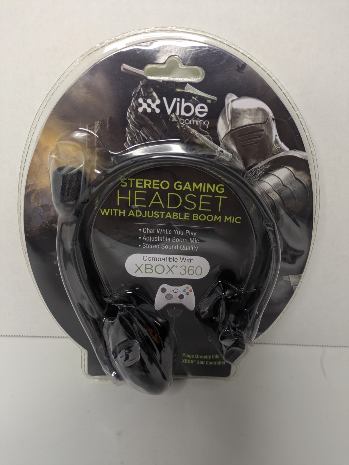 Vibe Xbox 360 Stereo Gaming Headset with Adjustable Boom Mic VG-741XB