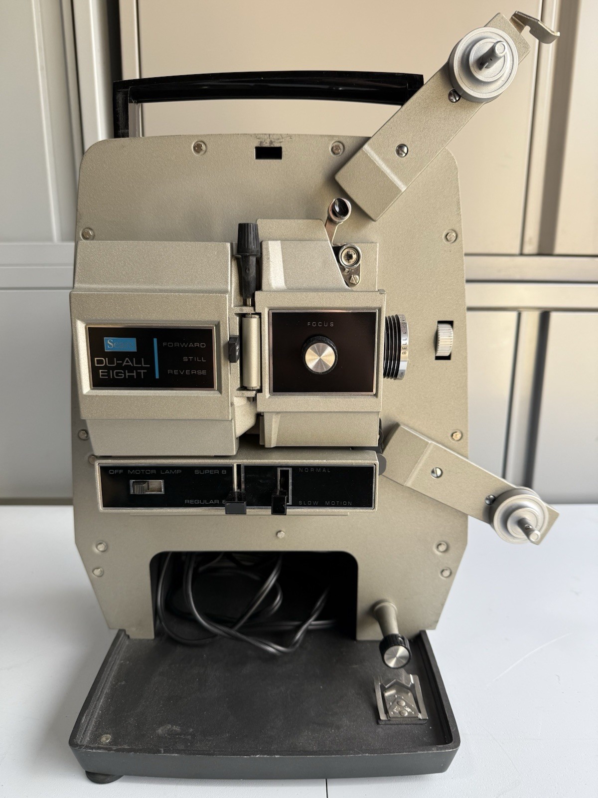 Vintage Sears Du-All Eight - 8 mm Super 8 Cassette Projector Rare - PARTS ONLY