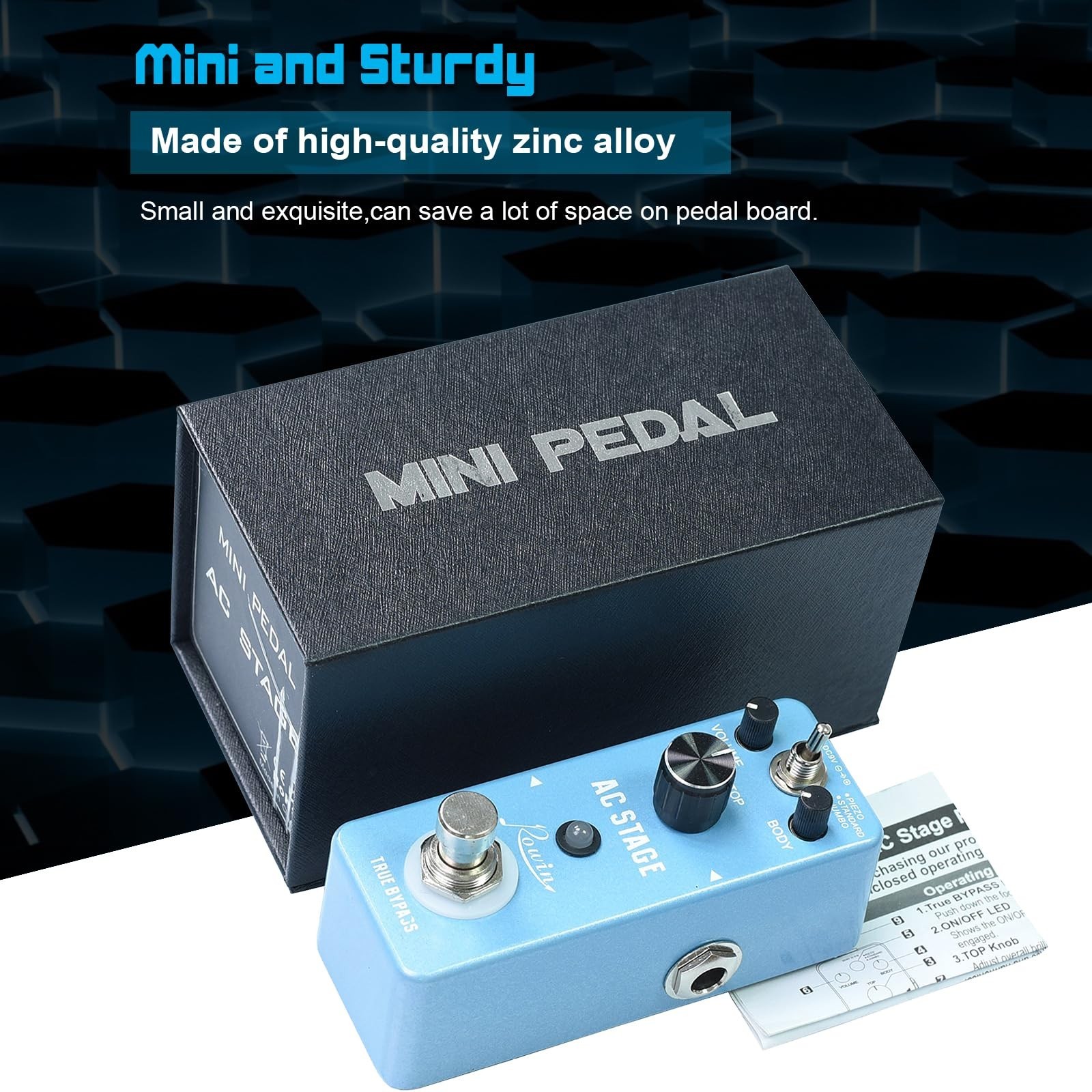 Rowin Acoustic AC Stage Acoustic Guitar Simulator Pedal