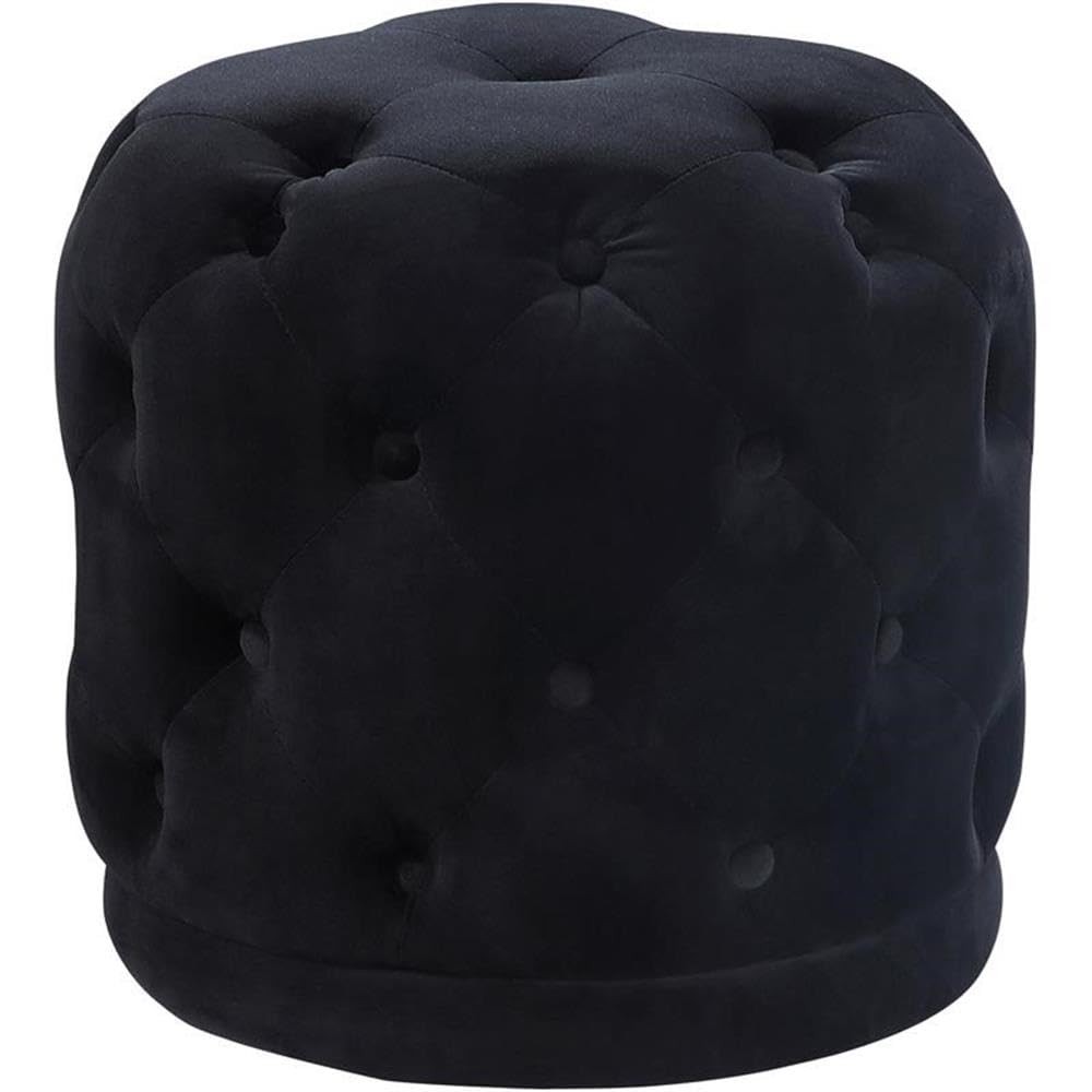 Harper Collection Modern | Contemporary Velvet Upholstered Ottoman/Stool with...