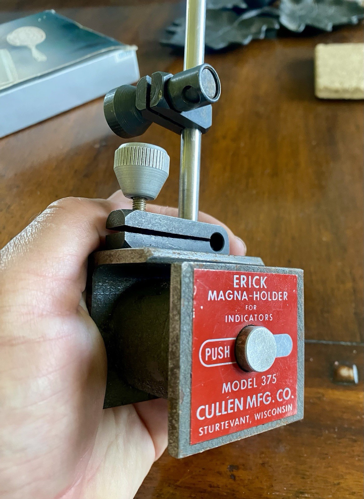 Erick Magna-Holder Mag Base Push Button - Magnetic Indicator Holder USA
