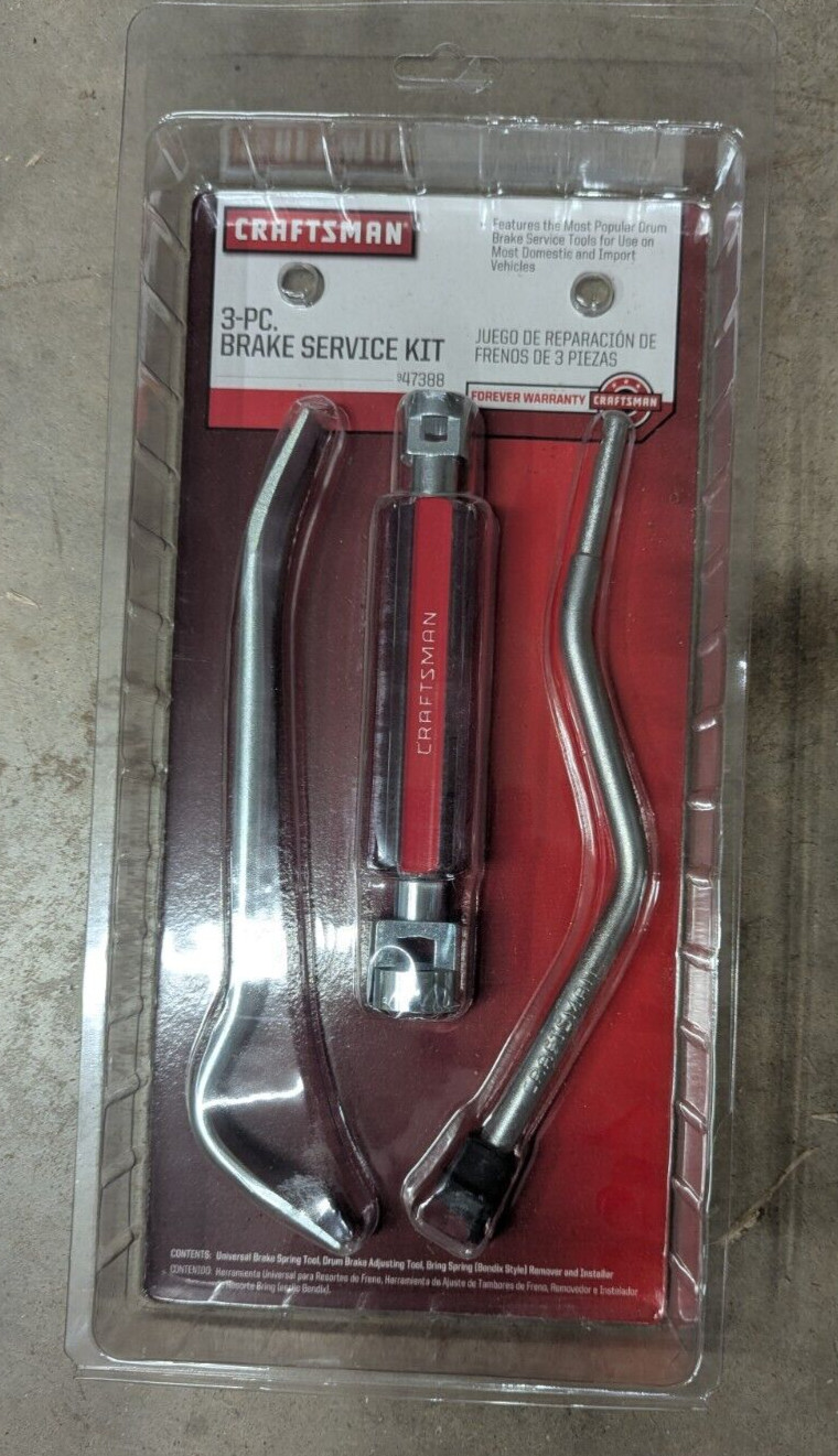 Brand New Craftsman 3-Pc Brake Service Kit # 947388 (sealed pack)
