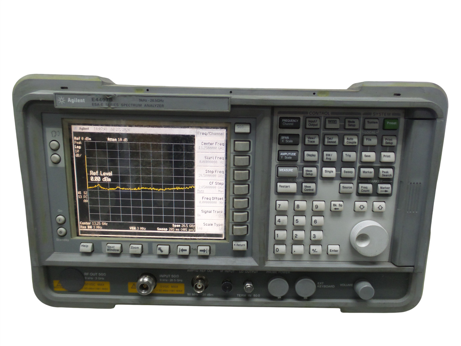 Agilent E4407B ESA-E Spectrum Analyzer 9 kHz - 26.5 GHz  - Free Shipping