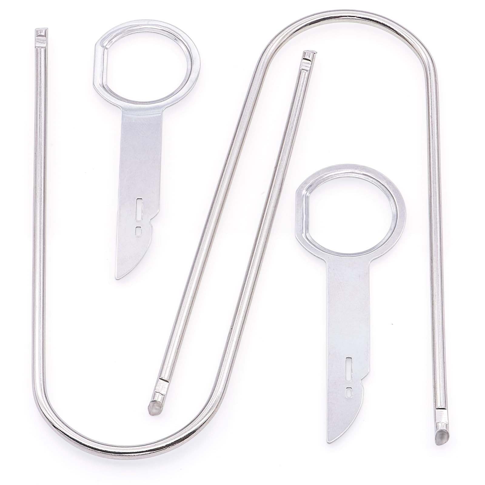 MEAJOO 4 PCS U-Shaped Car Radio Removal Pry Tool and 4 pcs, Key &